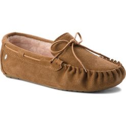 Kapcie EMU AUSTRALIA - Amity Teens T11445 Chestnut. Pomarańczowe sandały dziewczęce EMU Australia, z wełny, bez zapięcia. W wyprzedaży za 199,00 zł.