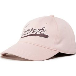 Czapka z daszkiem LACOSTE - RK6805 Rose Pale ADY. Różowe czapki damskie Lacoste, bez wzorów, z bawełny. W wyprzedaży za 189,00 zł.