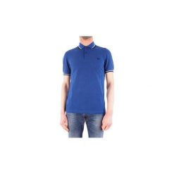 Koszulki polo z krótkim rękawem Fred Perry M3600. Niebieskie koszulki męskie Fred Perry, s, bez wzorów, z krótkim rękawem. Za 398,53 zł.