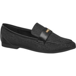 Lordsy damskie MEXX czarne. Czarne lordsy damskie Mexx, z materiału, bez obcasa, na obcasie. Za 299,90 zł.