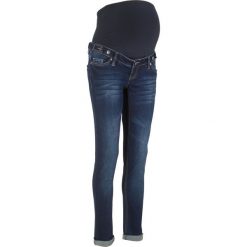 Dżinsy ciążowe Boyfriend bonprix ciemnoniebieski "stone". Niebieskie boyfriendy damskie marki bonprix, moda ciążowa. Za 139,99 zł.