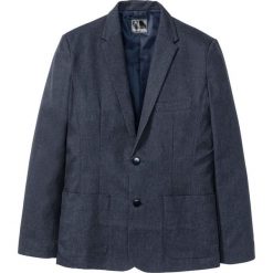 Marynarka Slim Fit bonprix ciemnoniebieski. Niebieskie marynarki męskie marki bonprix, m. Za 239,99 zł.