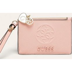 Guess Jeans - Portfel. Czarne portfele damskie Guess Jeans, z aplikacjami, z poliesteru. Za 169,90 zł.