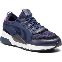 Sneakersy PUMA - RS-0 Core 369601 02 Peacoat/Puma Black. Niebieskie sneakersy męskie Puma, na co dzień, bez wzorów, ze skóry ekologicznej, klasyczne, bez zapięcia. Za 479,00 zł.