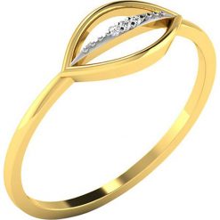 Złoty pierścionek z diamentami. Żółte pierścionki damskie Art of Diamond & Co., z diamentem, złote. W wyprzedaży za 175,95 zł.