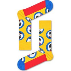 Skarpety Happy Socks x The Beatles 50th Anniversary (BEA01-2200). Szare skarpetki damskie Happy Socks, z bawełny. Za 39,99 zł.