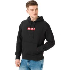 Levi's Bluza Czarny. Czarne bluzy męskie Levi's®, s, z haftami, z bawełny, bez kołnierzyka, bez rękawów, bez kaptura. Za 309,95 zł.