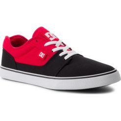 Tenisówki DC - Tonik Tx 303111 Red/Black (Rdb). Czarne półbuty męskie DC, bez wzorów, z gumy, bez zapięcia. Za 279,00 zł.