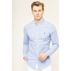 Koszula Polo Ralph Lauren 710784272. Niebieskie koszule męskie Polo Ralph Lauren, xl, bez wzorów, z bawełny, casualowe, polo, bez rękawów. W wyprzedaży za 399,00 zł.