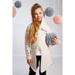 Beżowa rozpinana bluza dziewczęca NDZ7886. Brązowe bluzy dziewczęce Fasardi. Za 49,00 zł.
