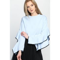 Niebieska Bluzka It Will Come Back. Niebieskie bluzki damskie z długim rękawem marki Born2be, s. Za 44,99 zł.