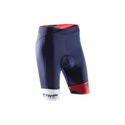Spodenki na rower 900 TEAM damskie. Niebieskie bermudy damskie B'TWIN. Za 149,99 zł.
