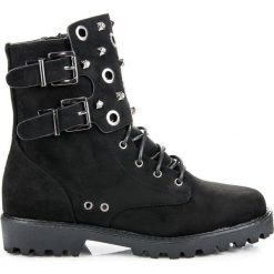 Botki damskie: Zamszowe botki workery SANIYAH