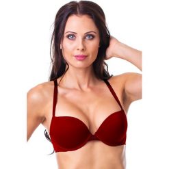 Biustonosz DIM I Push-Up. Czerwone biustonosze marki DIM, z haftami, z koronki. Za 134,99 zł.