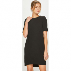 Jacqueline de Yong - Sukienka. Szare sukienki mini marki Jacqueline de Yong, na co dzień, m, z elastanu, casualowe, z okrągłym kołnierzem, z krótkim rękawem, proste. Za 89,90 zł.
