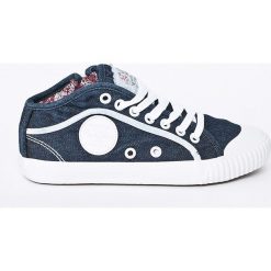 Pepe Jeans - Tenisówki Industry Jeans. Szare tenisówki damskie Pepe Jeans, z gumy. W wyprzedaży za 179,90 zł.