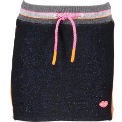 Spódnica w kolorze granatowym. Niebieskie spódniczki dziewczęce marki Kidz-Art, w paski, mini. W wyprzedaży za 85,95 zł.