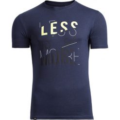 T-shirt męski TSM614 - ciemny granatowy melanż - Outhorn. Niebieskie koszulki męskie Outhorn, na lato, m, bez wzorów, z bawełny, bez kołnierzyka, bez rękawów. W wyprzedaży za 29,99 zł.