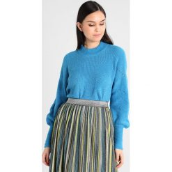 Swetry klasyczne damskie: YAS YASCORIA Sweter mediterranian blue