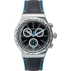 Zegarki męskie: Swatch BLUE DETAILS Zegarek chronograficzny schwarz