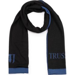 Szal Trussardi Jeans Knit Scarf Jacquard Logo Misto 57Z00146. Zielone szaliki męskie Trussardi Jeans, bez wzorów, z jeansu. W wyprzedaży za 139,00 zł.