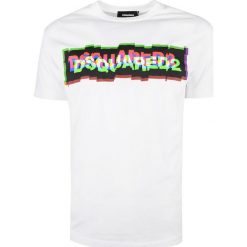 Dsquared2 T-shirt "Cool Fit". T-shirty męskie Dsquared2, z nadrukiem, z tkaniny, z okrągłym kołnierzem. Za 589,00 zł.