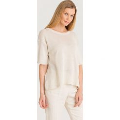 SWETER SAGOMA Weekend Max Mara. Brązowe swetry damskie Weekend Max Mara, s, bez wzorów, bez rękawów, bez kaptura. Za 443,40 zł.