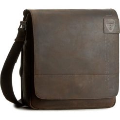 Torebka STRELLSON - Messenger MV 4010001164 Dark Brown 702. Pomarańczowe torby męskie skórzane marki Strellson, bez wzorów, ze skóry, młodzieżowe. Za 589,00 zł.