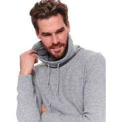 Sweter golf długi rękaw męski. Brązowe swetry męskie Top Secret, na wiosnę, m, bez wzorów, z jeansu, klasyczne, z golfem, bez kaptura. Za 129,99 zł.