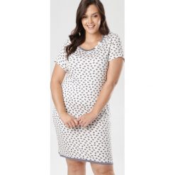 Beżowo-Szara Koszula Nocna Iphalis. Brązowe koszule nocne damskie Born2be, xl, bez wzorów, bez rękawów. W wyprzedaży za 129,99 zł.