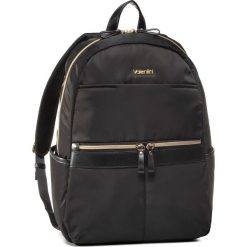 Plecak VALENTINI - 001-01030-0003-01 Czarny. Czarne plecaki damskie Valentini, bez wzorów, z materiału, eleganckie. Za 179,00 zł.