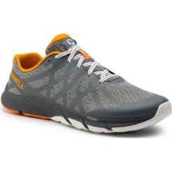 Buty MERRELL - Bare Access Flex 2 J48875 Turbulence/Flame. Szare buty sportowe męskie Merrell, z tworzywa sztucznego, bez zapięcia, do biegania. Za 379,00 zł.