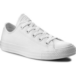 Trampki CONVERSE - Ct Ox 136823C White. Białe półbuty damskie Converse, bez wzorów, ze skóry, bez zapięcia. W wyprzedaży za 249,00 zł.