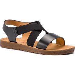 Sandały BASSANO - WSL996-1 Black. Czarne klapki damskie Bassano, bez wzorów, ze skóry ekologicznej, bez obcasa. Za 49,99 zł.