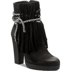 Botki damskie lity: Botki SIMEN - 9599 S04/W.Czarny
