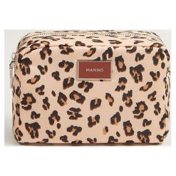 Mango - Kosmetyczka Leopard. Kosmetyczki damskie Mango, bez wzorów, z materiału. Za 35,90 zł.