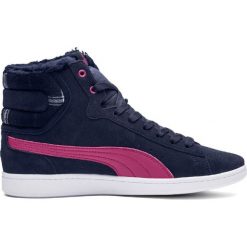 Puma Vikky Mid Wtr Peacoat Magenta Haze 38. Różowe buty sportowe damskie Puma, bez wzorów, z futra, eleganckie, puma vikky. W wyprzedaży za 209,00 zł.