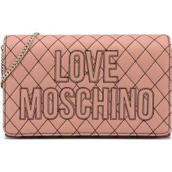 Love Moschino Torebka Różowy. Różowe torebki klasyczne damskie Love Moschino, w paski, z materiału, bez dodatków. Za 528,95 zł.