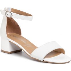 Sandały TAMARIS - 1-28253-24 White Leather 117. Białe klapki damskie Tamaris, bez wzorów, ze skóry ekologicznej, bez obcasa, na obcasie. Za 229,00 zł.