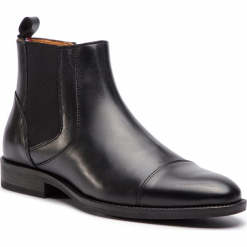 Kozaki TOMMY HILFIGER - Essential Leather Toecap Chelsea FM0FM02140 Black 990. Czarne buty zimowe męskie TOMMY HILFIGER, z materiału. Za 699,00 zł.