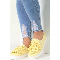 Żółte Slip On Down Again. Żółte trampki damskie slip on marki vices, ze skóry. Za 69,99 zł.