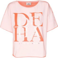 T-shirt DEHA ACTIVE. Pomarańczowe topy damskie Deha, z nadrukiem, z dzianiny, bez rękawów, trekkingowe. Za 300,00 zł.