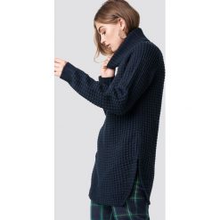Rut&Circle Sweter z golfem Samira - Blue. Niebieskie swetry damskie Rut&Circle, bez wzorów, z długim rękawem. W wyprzedaży za 97,17 zł.