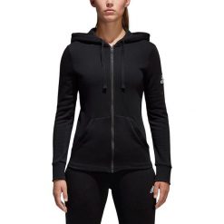 Bluzy sportowe damskie: Adidas Bluza damska Essentials Solid Fullzip Hoodie czarna r. S (S97085)