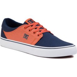 Tenisówki DC - Trase Tx ADYS300126 Indigo (Ind). Pomarańczowe półbuty męskie DC, bez wzorów, z gumy, eleganckie, bez zapięcia. Za 249,00 zł.
