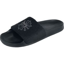 Reebok Classic Slide Sandały czarny. Czarne sandały męskie Reebok, w paski, z gumy. Za 74,90 zł.