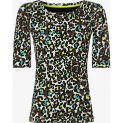Marc Cain Sports - T-shirt damski, zielony. Zielone t-shirty damskie Marc Cain Sports, z aplikacjami, bez kołnierzyka. Za 349,95 zł.