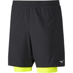 Mizuno Spodenki Męskie Do Biegania Alpha 7.5 2In1 Short Black/Safety Yellow Xl. Żółte spodenki sportowe męskie marki Mizuno, xl, sportowe, do biegania. W wyprzedaży za 149,00 zł.