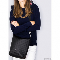 Torba little Simple black. Czarne torebki klasyczne damskie Pakamera, w kropki, ze skóry, pikowane. Za 119,00 zł.