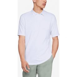 Under Armour Polo Koszulka Biały. Białe podkoszulki męskie Under Armour, m, bez wzorów, z elastanu, polo, bez rękawów. Za 206,95 zł.